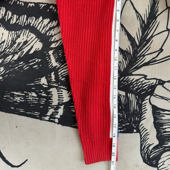 H&M Racer Stripe Crop Top Turtleneck Sweater - Picture 10 of 11